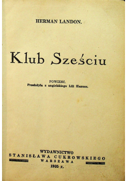 Klub sześciu 1935 r.