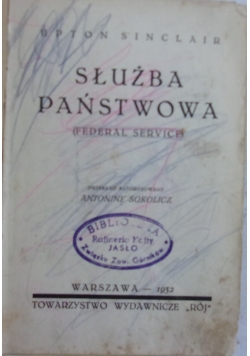Służba państwowa, 1932 r.