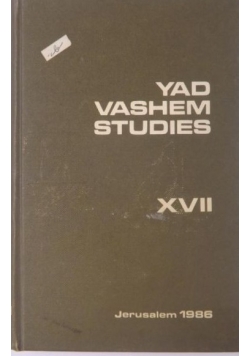 Yad Vashem Studies, Tom XVII