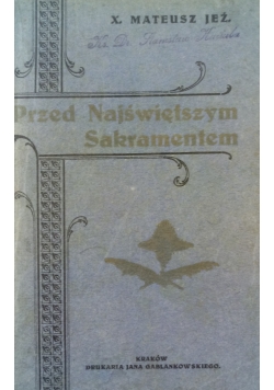 Przed Najświętszym Sakramentem 1931 r