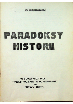Paradoksy Historii