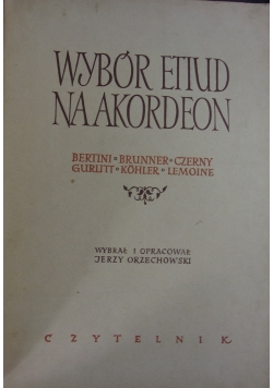 Wybór etiud na akordeon