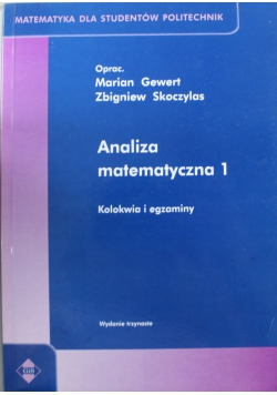 Analiza matematyczna 1 Kolokwia i egzaminy