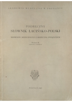 Podręczny Słownik Łacińsko -Polski