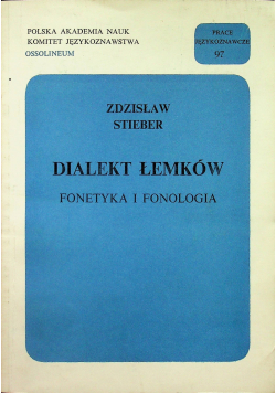 Dialekt Łemków Fonetyka i fonologia