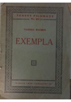 Exempla, 1937r.