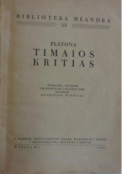 Platona timaios kritias