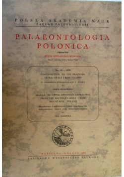 Palaeontologia Polonica