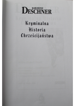 Kryminalna historia chrześcijaństwa Tom II