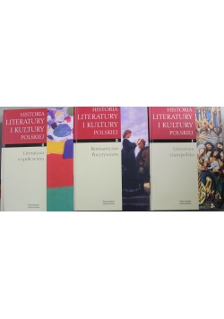 Historia literatury i kultury polskiej Tom I  II i IV