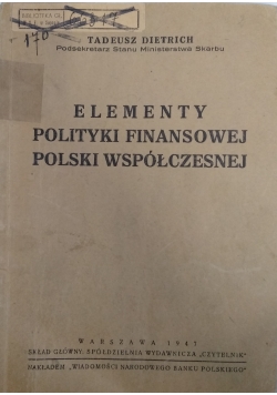 Elementy polityki finansowej Polski współczesnej, 1947r.