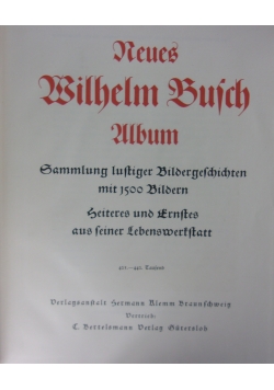 Neues Wilhelm Busch album, 1949 r.