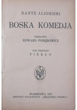Boska Komedia ,1925r.
