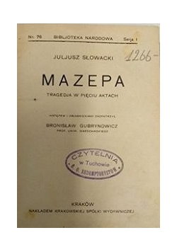 Mazepa, 1924 r.