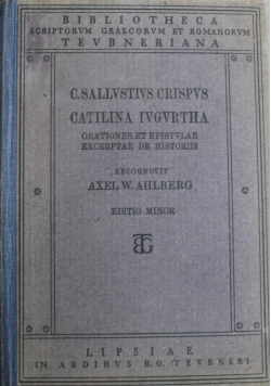 C Sallvstivs Crispvs Catilina Ivgvrtha 1923 r.