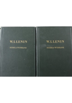 Lenin Dzieła wybrane 2 tomy 1949 r