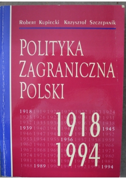 Polityka zagraniczna Polski 1918 1994