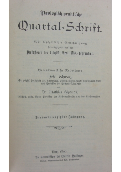 Theologisch praktische Quartalschrift, 1890r.