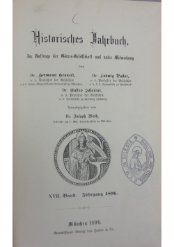 Historisches Jahrbuch, 1896 r.
