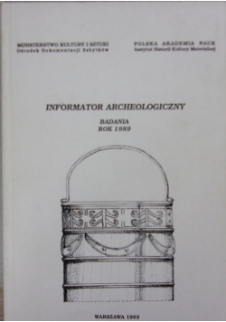Informator archeologiczny. Badania 1989
