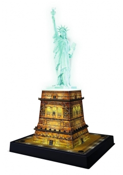 Puzzle 3D Statua Wolności Night Edition
