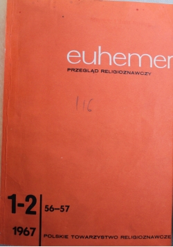Euhemer Przegląd Religioznawczy 4 Nr 1967
