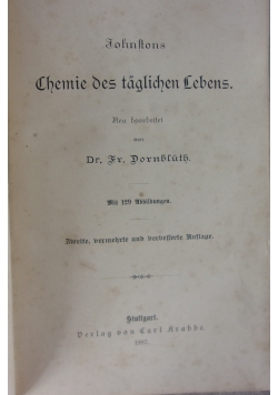 Chemie des tagliche Lebens, 1887r.