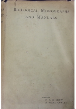 Biological Monographs and Manuals, 1928 r.