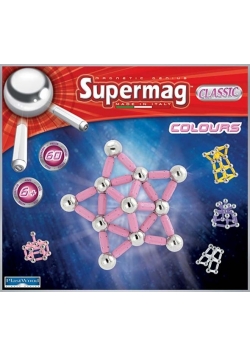 Klocki magnetyczne. Supermag Kolory 60