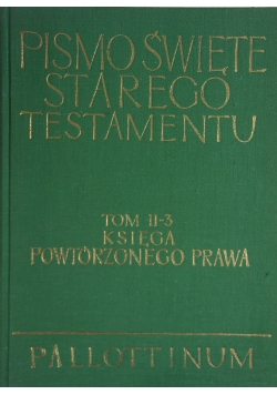 Pismo Święte Starego Testamentu Tom, II-3