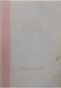 Historia ZSRR,tom pierwszy