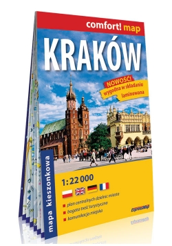 Kraków mini laminowany plan miasta 1:20 000