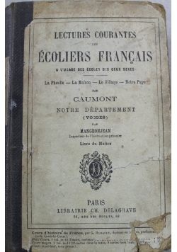 Lectures Courantes des Ecoliers Francais 1876 r.
