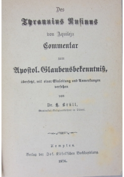 Des Tyrannius Rufinus
