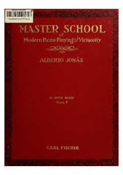 Master school of Modern piano playing virtuosity, 1922 r.