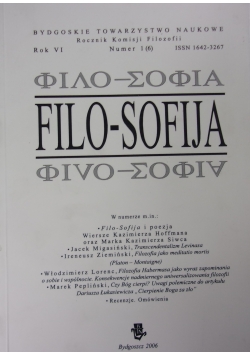 Filo-Sofija, nr. 1 (6), rok VI
