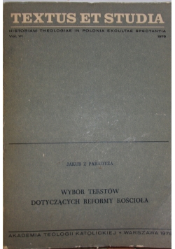 Wybór tekstów dotyczących reformy Kościoła