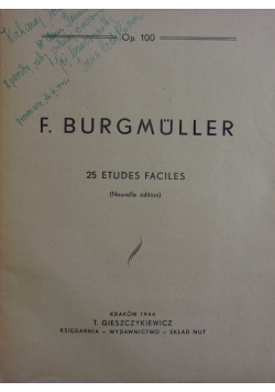 25 etudes faciles, 1944r.