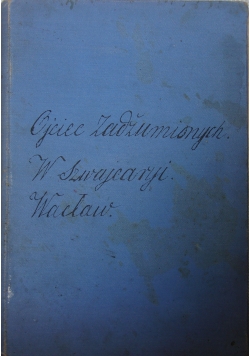 Trzy Poemata, 1903 r.