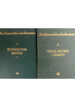 Budownictwo betonowe, Tom I i II