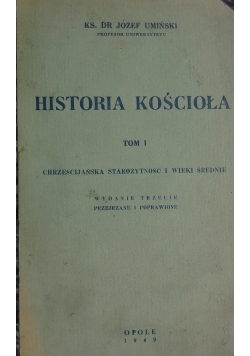 Historia kościoła, tom 1, 1949r.