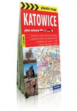 Plastic map Katowice plan miasta 1:20 000