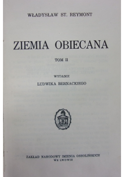 Ziemia obiecana tom 2, 1938 r.