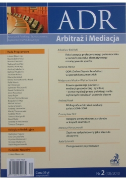ADR Arbitraż i Mediacja ,Nr 2