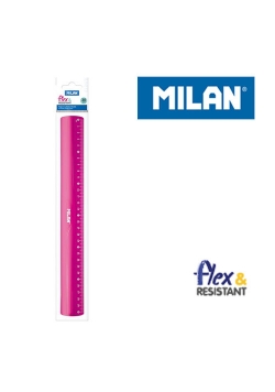 Linijka Milan 30 cm różowa