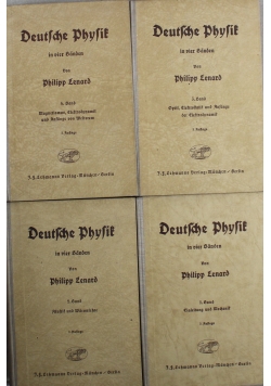 Deutsche Physik 4 tomy 1943r
