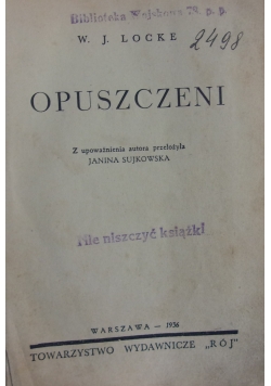 Opuszczeni, 1936 r.