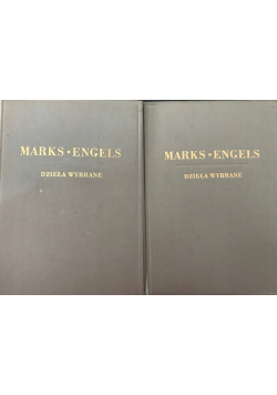 Marks Engels dzieła wybrane  2 tomy 1949r