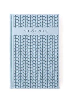 Kalendarz 2019 41TN-Relief B6 tygodniowy błękitny