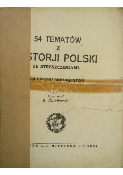 54 tematów z historji Polski